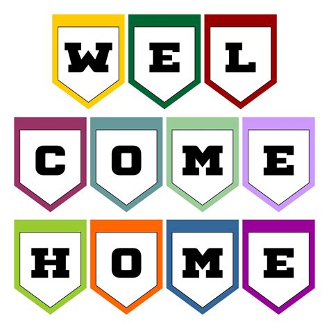 Welcome Home Banner Printable